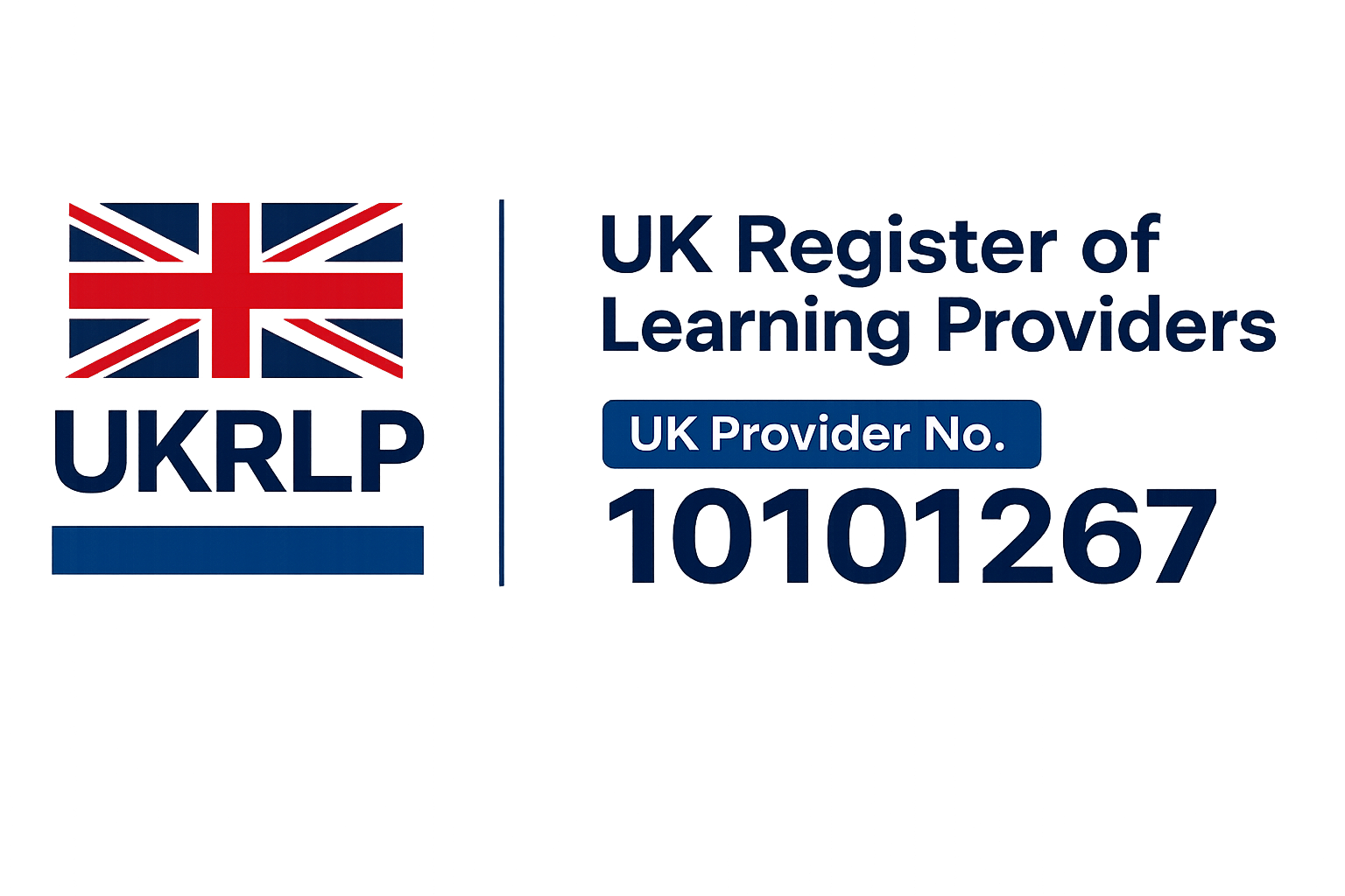 UK Register of Learning Providers – Provider No. 10101267